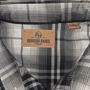 RedHead Men's Black and Gray Plaid Shirt